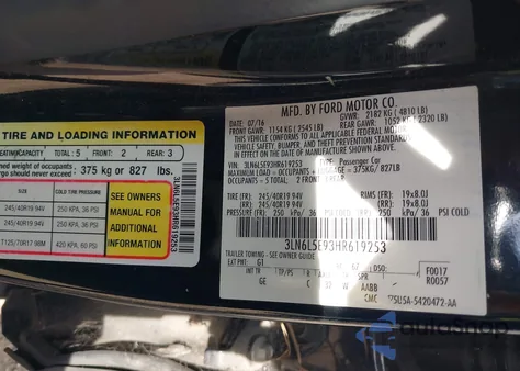 2017 Lincoln Mkz Reserve from USA, damaged, VIN 3LN6L5E93HR619253